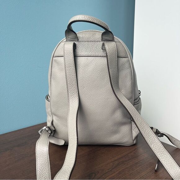 MICHAEL KORS Grey Leather Mercer Backpack Jaycee Shiela Shoulder Bag - Picture 6 of 10